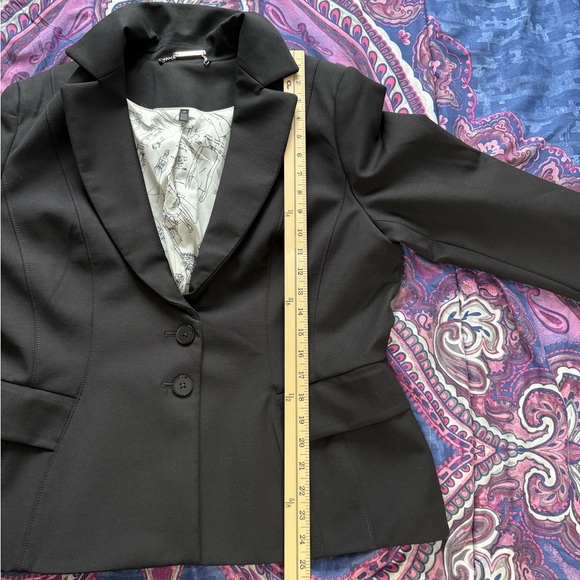 White House Black Market Women’s Black Button Up Blazer Plus Size 18W - Picture 8 of 8